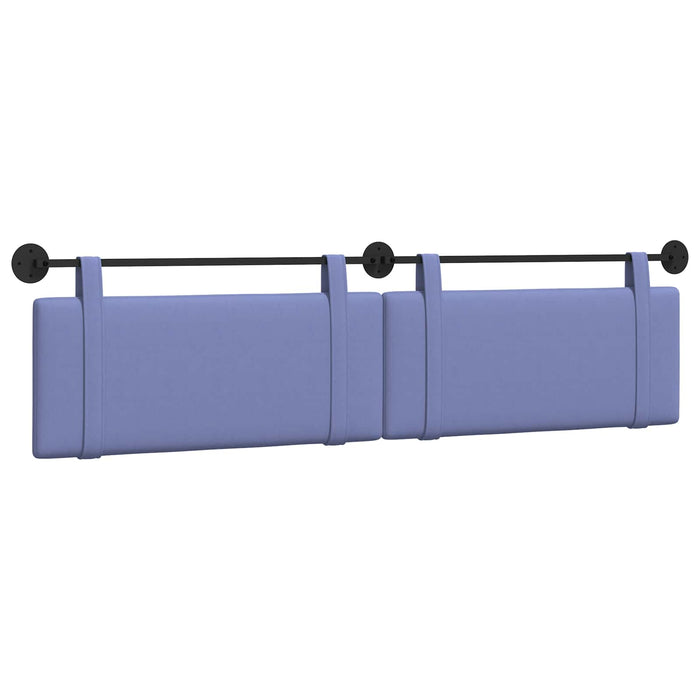 Cap de pat suspendat Albastru Jeans 210 x 55 x 5 cm țesătură - WALTI WALTI
