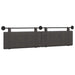 Cap de pat suspendat Pe perete Negru 210 x 55 x 5 cm PU antic - WALTI WALTI