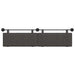Cap de pat suspendat Pe perete Negru 210 x 55 x 5 cm PU antic - WALTI WALTI