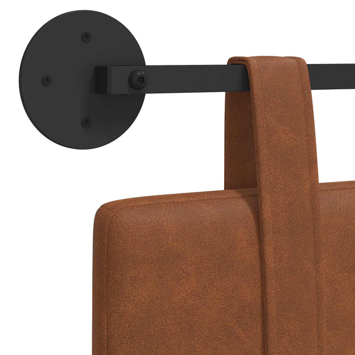 Cap de pat suspendat Pe perete Maro 210 x 55 x 5 cm PU antic - WALTI WALTI