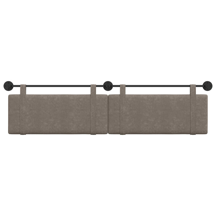 Cap de pat suspendat Pe perete Gri 210 x 55 x 5 cm PU antic - WALTI WALTI