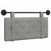 Cap de pat suspendat Gri deschis 90 x 55 x 5 cm Catifea - WALTI WALTI