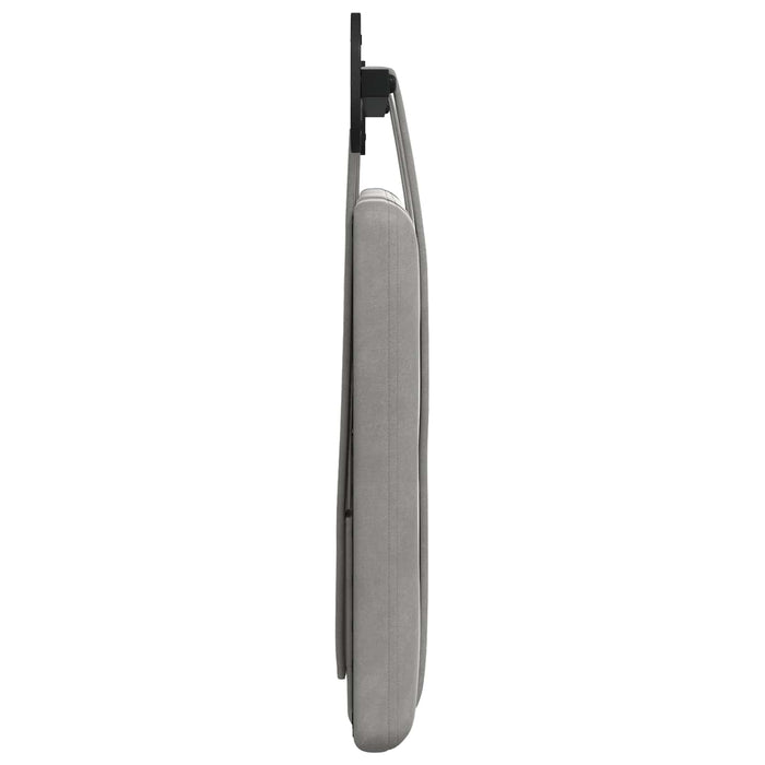 Cap de pat suspendat Gri deschis 90 x 55 x 5 cm Catifea - WALTI WALTI