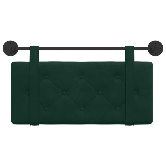 Cap de pat suspendat Verde închis 90 x 55 x 5 cm Catifea - WALTI WALTI
