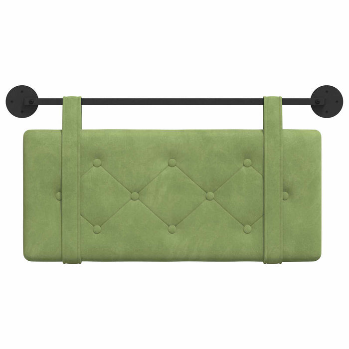 Cap de pat suspendat Verde deschis 90 x 55 x 5 cm Catifea - WALTI WALTI