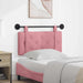 Cap de pat suspendat Pe perete Roz 90 x 55 x 5 cm Catifea - WALTI WALTI