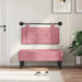 Cap de pat suspendat Pe perete Roz 90 x 55 x 5 cm Catifea - WALTI WALTI