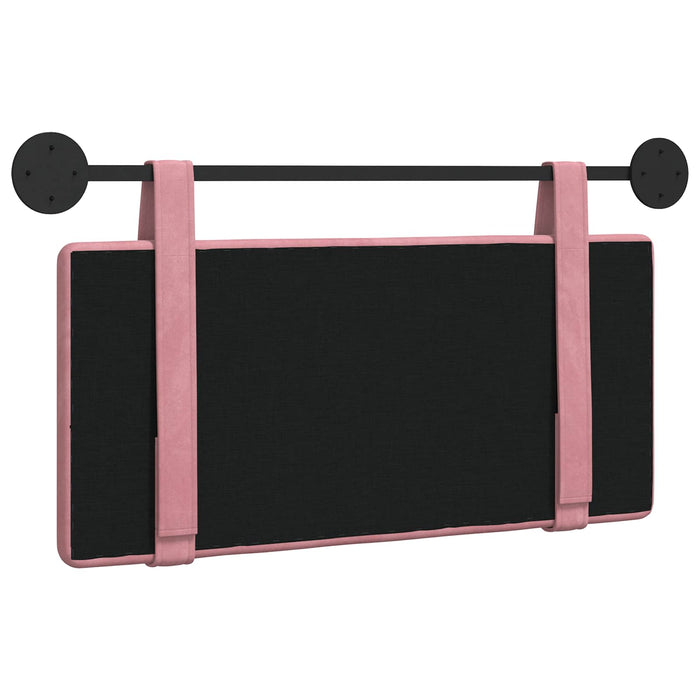 Cap de pat suspendat Pe perete Roz 90 x 55 x 5 cm Catifea - WALTI WALTI
