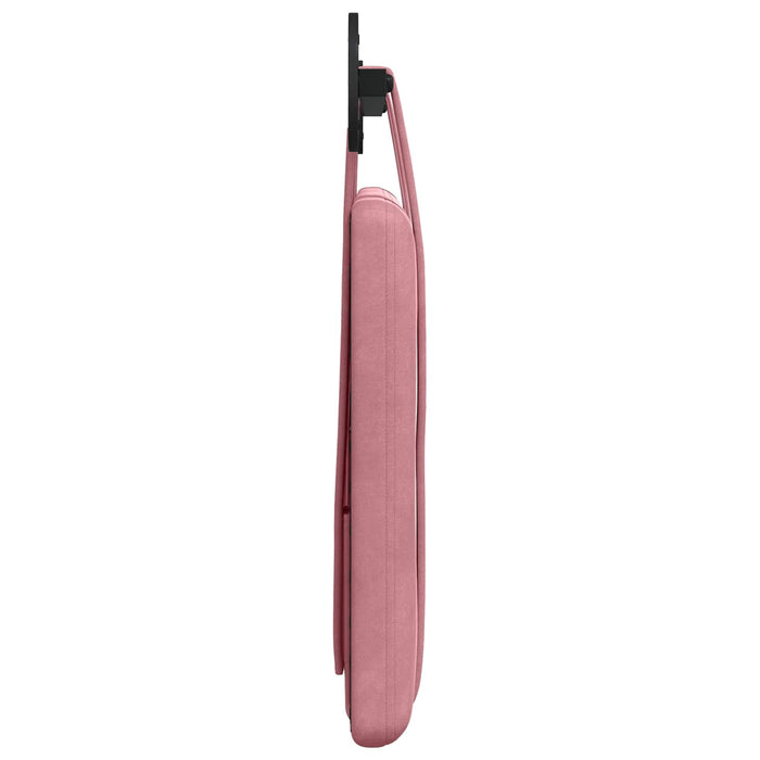 Cap de pat suspendat Pe perete Roz 90 x 55 x 5 cm Catifea - WALTI WALTI