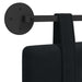 Cap de pat suspendat Pe perete Negru 90 x 55 x 5 cm Catifea - WALTI WALTI
