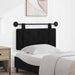 Cap de pat suspendat Pe perete Negru 90 x 55 x 5 cm Catifea - WALTI WALTI