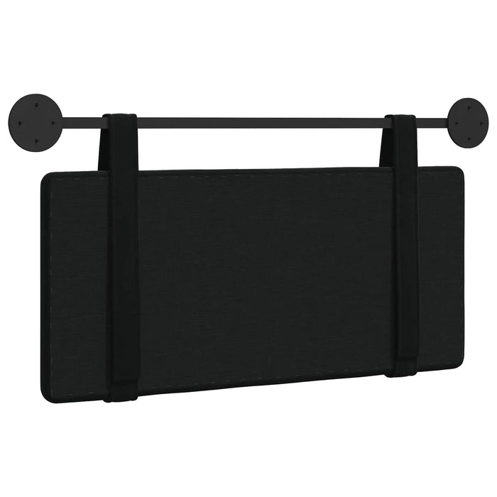 Cap de pat suspendat Pe perete Negru 90 x 55 x 5 cm Catifea - WALTI WALTI
