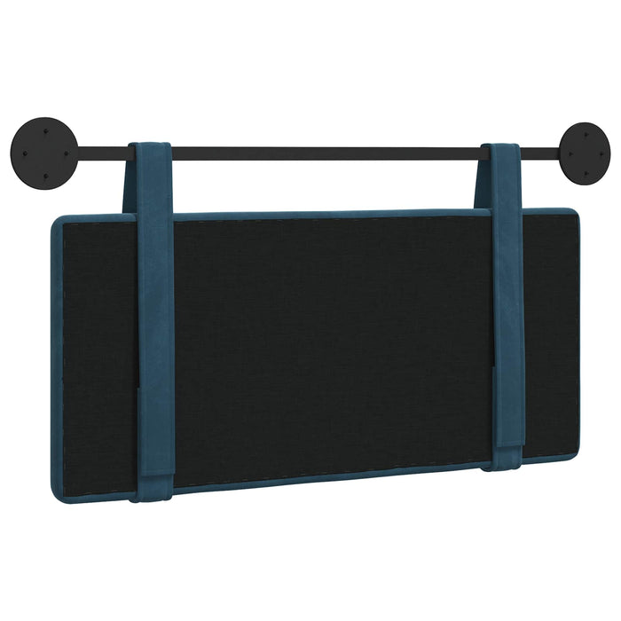 Cap de pat suspendat Pe perete albastru 90 x 55 x 5 cm Catifea - WALTI WALTI