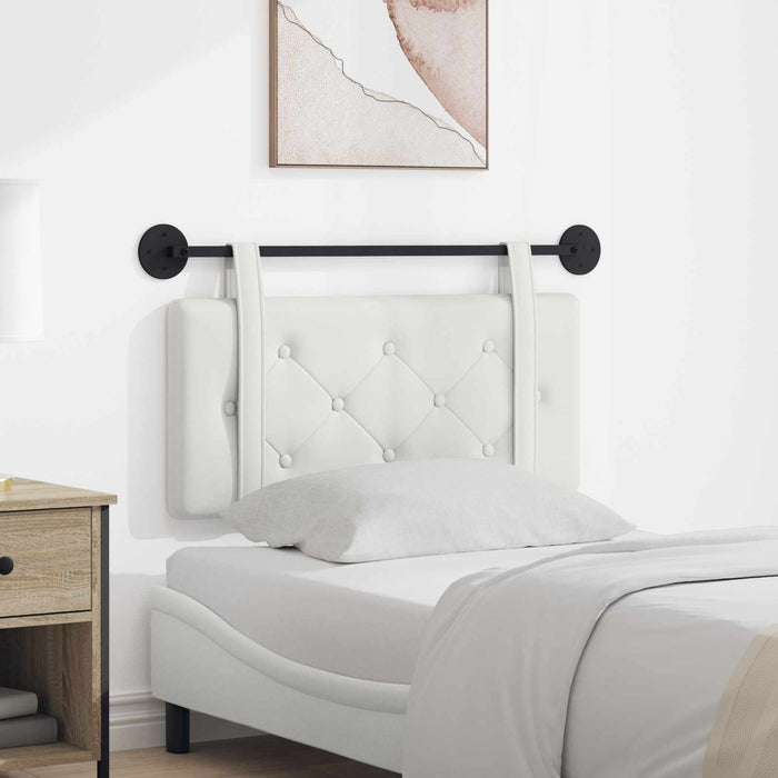 Cap de pat suspendat Pe perete Alb 80 cm Piele artificială - WALTI WALTI