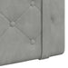 Cap de pat suspendat Gri deschis 100 x 55 x 5 cm Catifea - WALTI WALTI