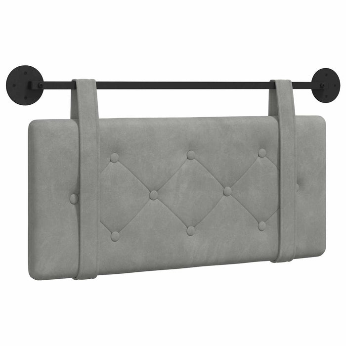 Cap de pat suspendat Gri deschis 100 x 55 x 5 cm Catifea - WALTI WALTI
