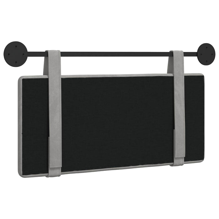 Cap de pat suspendat Gri deschis 100 x 55 x 5 cm Catifea - WALTI WALTI