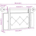 Cap de pat suspendat Gri deschis 100 x 55 x 5 cm Catifea - WALTI WALTI