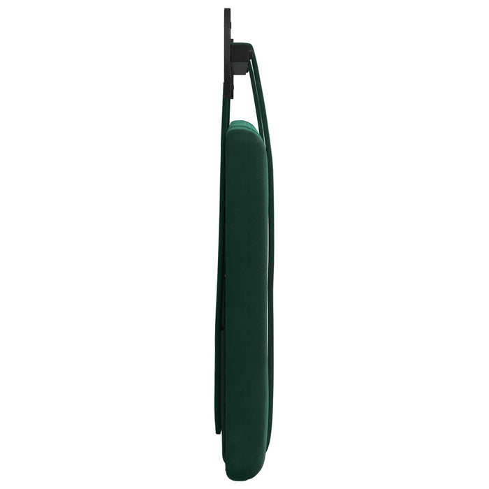 Cap de pat suspendat Verde închis 100 x 55 x 5 cm Catifea - WALTI WALTI