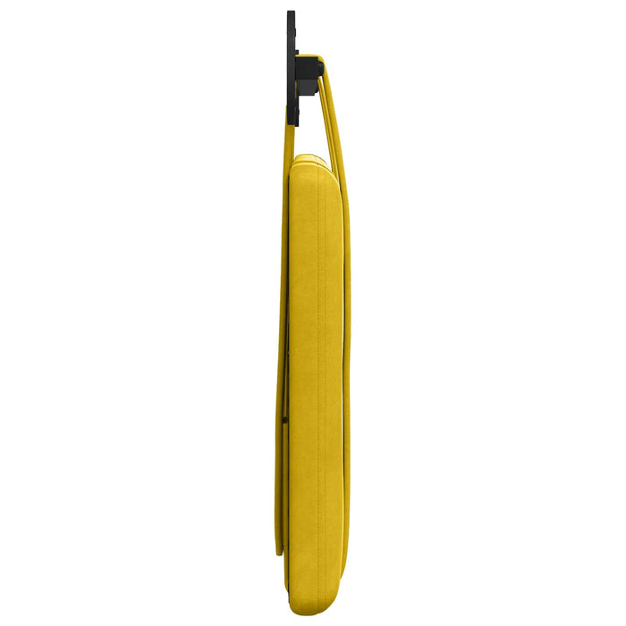 Cap de pat suspendat Pe perete Galben 100 x 55 x 5 cm Catifea - WALTI WALTI