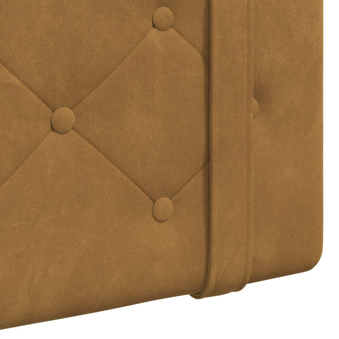 Cap de pat suspendat Pe perete Maro 100 x 55 x 5 cm Catifea - WALTI WALTI