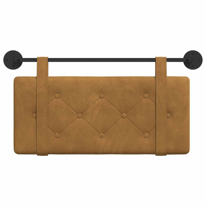 Cap de pat suspendat Pe perete Maro 100 x 55 x 5 cm Catifea - WALTI WALTI