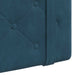 Cap de pat suspendat Pe perete albastru 100 x 55 x 5 cm Catifea - WALTI WALTI