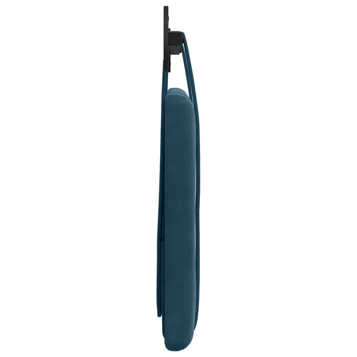 Cap de pat suspendat Pe perete albastru 100 x 55 x 5 cm Catifea - WALTI WALTI