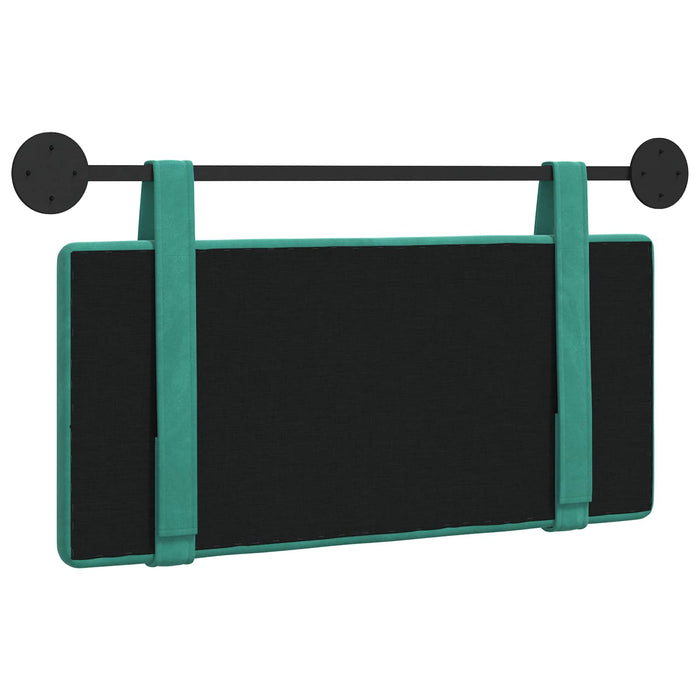 Cap de pat suspendat Pe perete Turcoaz 100 x 55 x 5 cm Catifea - WALTI WALTI