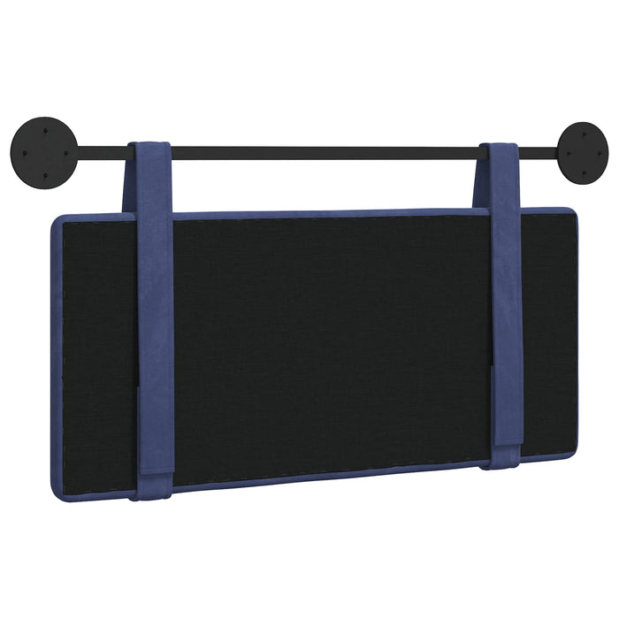 Cap de pat suspendat Albastru Poliție 100 x 55 x 5 cm Catifea - WALTI WALTI