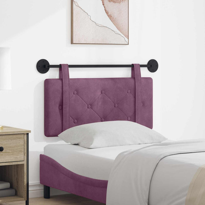 Cap de pat suspendat Pe perete Violet 100 x 55 x 5 cm Catifea - WALTI WALTI