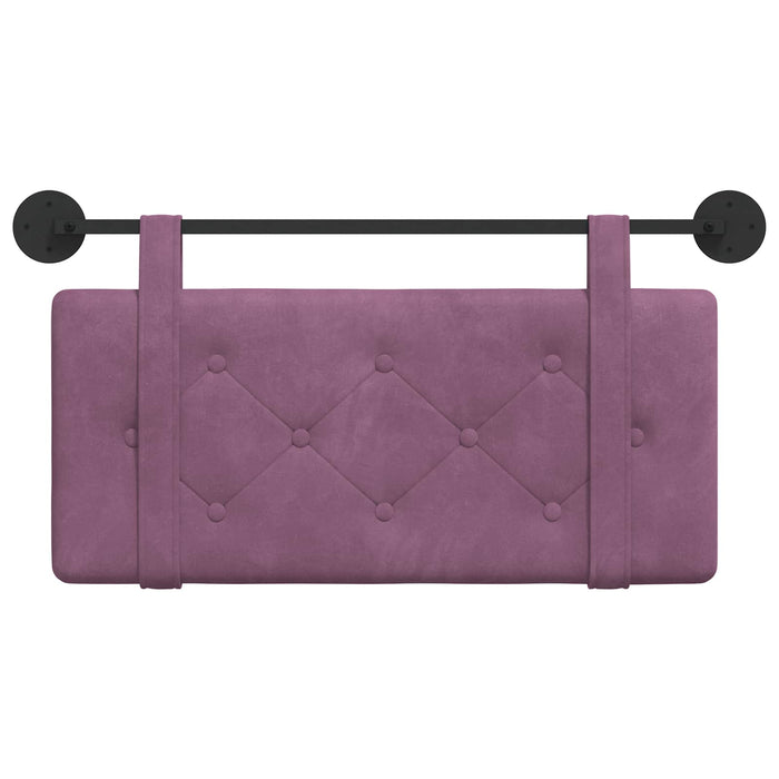 Cap de pat suspendat Pe perete Violet 100 x 55 x 5 cm Catifea - WALTI WALTI