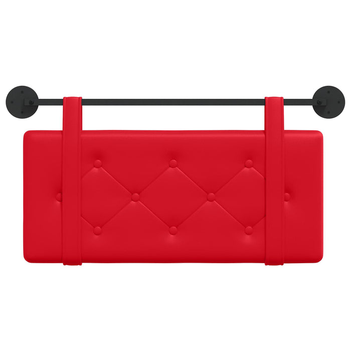 Cap de pat suspendat Pe perete Roșu 90 cm Piele artificială - WALTI WALTI