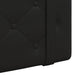 Cap de pat suspendat Negru 100 x 55 x 5 cm Piele artificială - WALTI WALTI