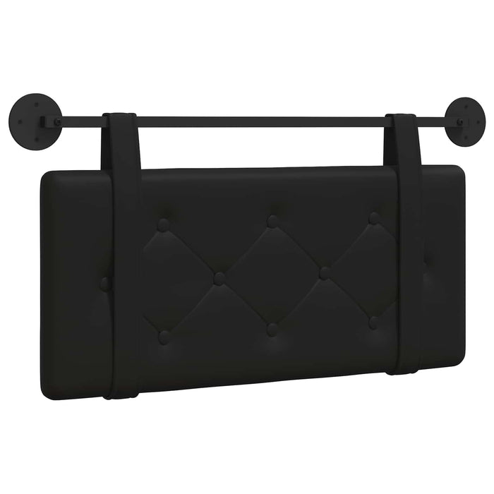 Cap de pat suspendat Negru 100 x 55 x 5 cm Piele artificială - WALTI WALTI