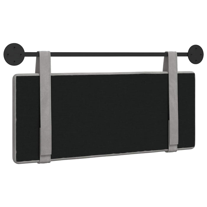 Cap de pat suspendat Gri deschis 110 x 55 x 5 cm Catifea - WALTI WALTI
