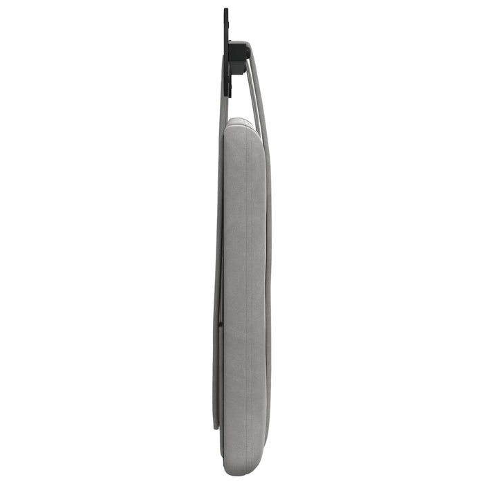 Cap de pat suspendat Gri deschis 110 x 55 x 5 cm Catifea - WALTI WALTI