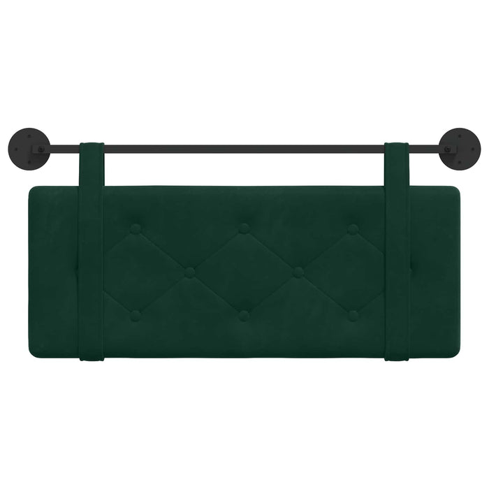 Cap de pat suspendat Verde închis 110 x 55 x 5 cm Catifea - WALTI WALTI