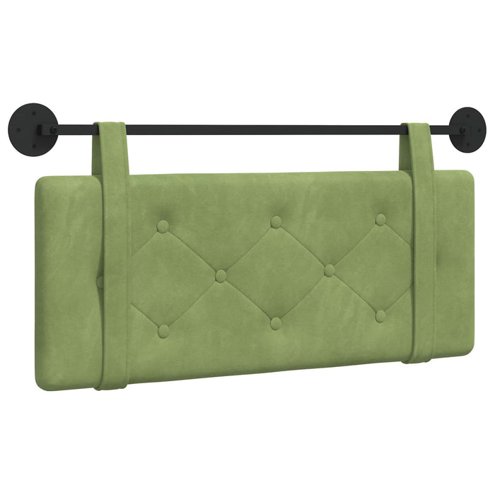 Cap de pat suspendat Verde deschis 110 x 55 x 5 cm Catifea - WALTI WALTI