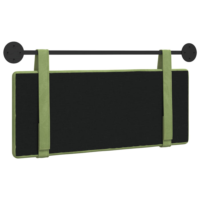 Cap de pat suspendat Verde deschis 110 x 55 x 5 cm Catifea - WALTI WALTI
