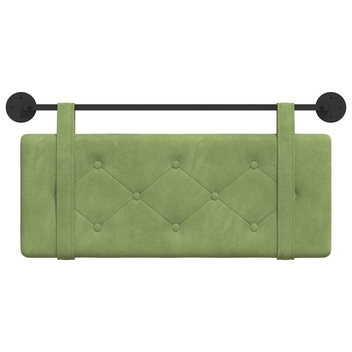 Cap de pat suspendat Verde deschis 110 x 55 x 5 cm Catifea - WALTI WALTI