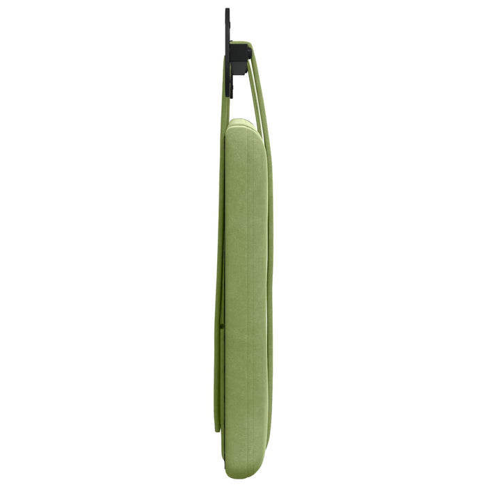 Cap de pat suspendat Verde deschis 110 x 55 x 5 cm Catifea - WALTI WALTI