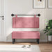 Cap de pat suspendat Pe perete Roz 110 x 55 x 5 cm Catifea - WALTI WALTI
