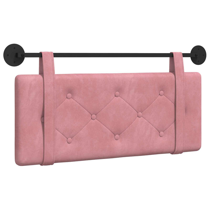 Cap de pat suspendat Pe perete Roz 110 x 55 x 5 cm Catifea - WALTI WALTI