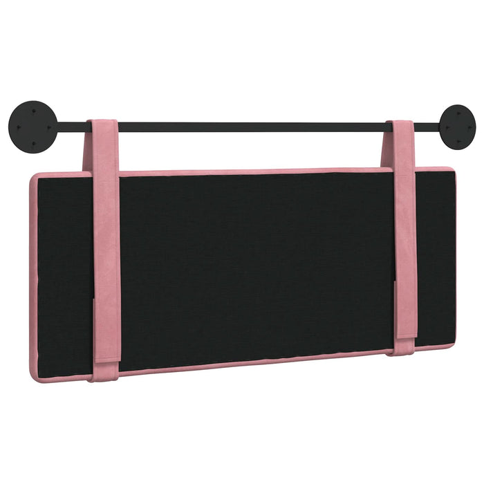 Cap de pat suspendat Pe perete Roz 110 x 55 x 5 cm Catifea - WALTI WALTI