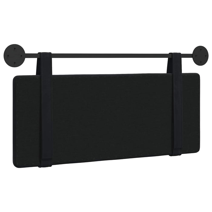 Cap de pat suspendat Pe perete Negru 110 x 55 x 5 cm Catifea - WALTI WALTI