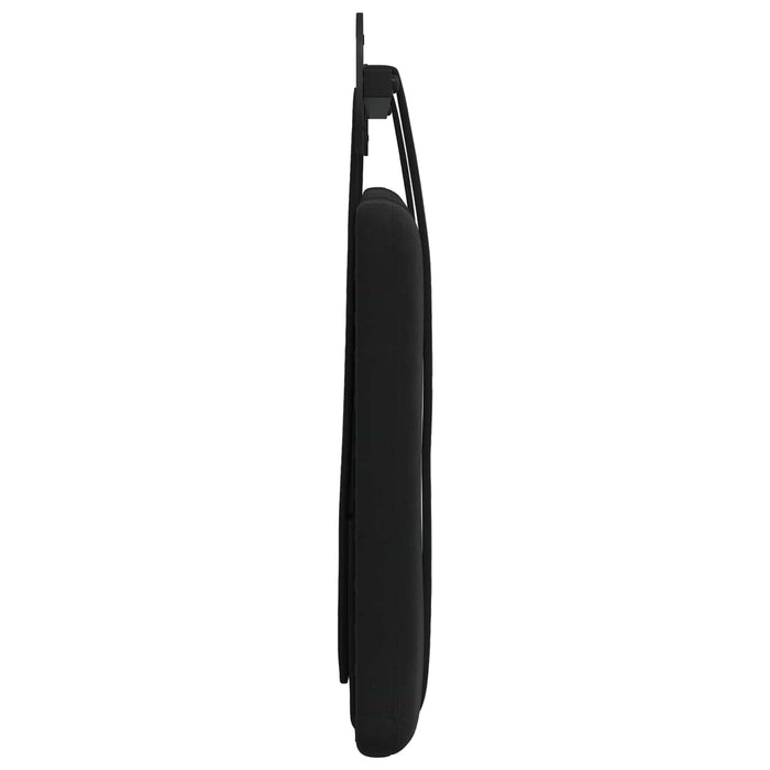Cap de pat suspendat Pe perete Negru 110 x 55 x 5 cm Catifea - WALTI WALTI