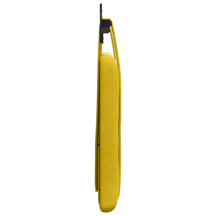 Cap de pat suspendat Pe perete Galben 110 x 55 x 5 cm Catifea - WALTI WALTI