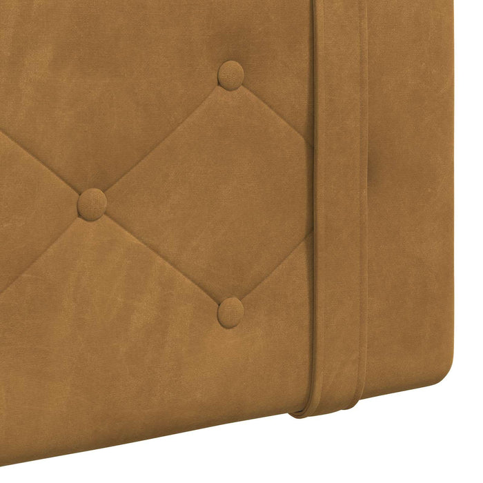 Cap de pat suspendat Pe perete Maro 110 x 55 x 5 cm Catifea - WALTI WALTI