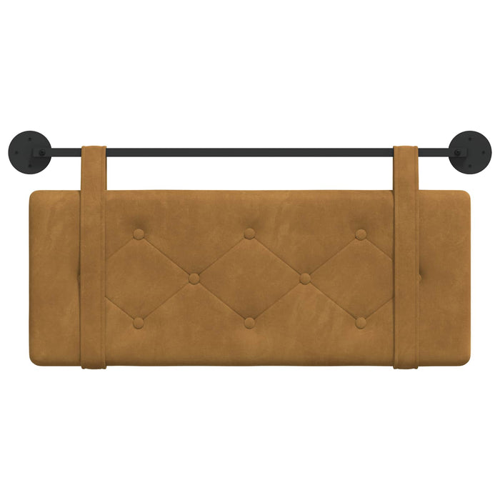 Cap de pat suspendat Pe perete Maro 110 x 55 x 5 cm Catifea - WALTI WALTI